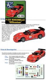 Ferrari 550 Maranello  GT3 Millenium, kit